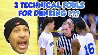 LaMelo Ball 3 Techs for Dunking  FULL GAME Spire vs Vermilion  Lavar Mad at Refs [upl. by Nitsirc]