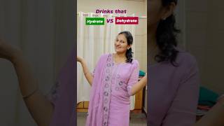 Drinks that hydrate vs dehydrate medicine medicaldoctor [upl. by Melina]