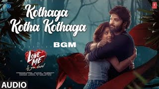 Love me movie kothaga kotha song bgm asishvaishnavi Chaitanya movie songs Bgmhorror bgmlove bgm [upl. by Thurlow313]