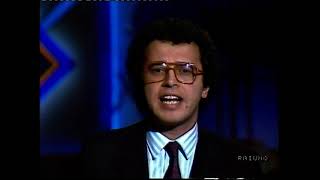 1988 RaiUno TG1 sera dell8 gennaio Conduzione Enrico Mentana [upl. by Allehcram619]