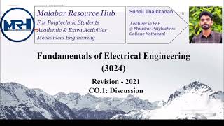 3024  Fundamentals of Electrical Engineering  Mechanical Engineering  Semester 3  CO1  REV 2021 [upl. by Meyers962]