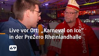 STUDIO 47 live  LIVE VOR ORT „KARNEVAL ON ICE“ IN DER PREZERO RHEINLANDHALLE [upl. by Asus628]