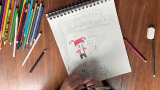 6year old drawing Maizen JJ and Mikey  Original and Minecraft [upl. by Anilegnave]