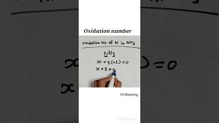 oxidation number of N in nh3 l Oxidation state of nitrogen in ammonia l [upl. by Bristow368]