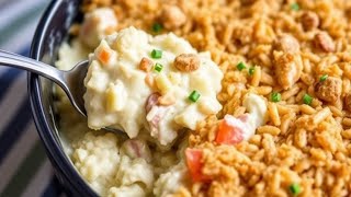 Creamy Angel Chicken amp Rice Casserole Recipe [upl. by Nonnairb]