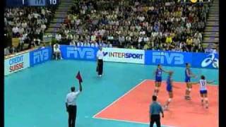 Mondiali Volley 2002  Finale ItaliaUsa 3°Set 12 [upl. by Pacorro298]