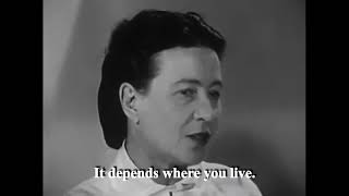 Simone de Beauvoir on Love Jealousy Women amp Marriage 1959 [upl. by Cristi]