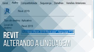 Revit  Alterando a linguagem do programa [upl. by Melliw]