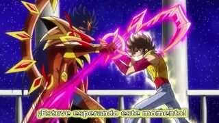 Saint Seiya Omega  Seiya VS Saturno [upl. by Eeniffar]