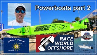 Powerboats Race World Offshore  Day before race  Docks parking practicing FULL VERSION [upl. by Ahselak]