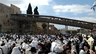 Birkat Kohanim at the Kotel Pesach 5779 [upl. by Angie897]