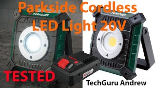 Parkside Cordless LED Light 20V PBSTA 20 Li A1 [upl. by Ailama177]