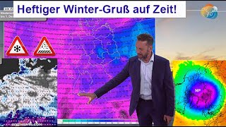 Heftiger WinterGruß mit Sturm Regen amp Schnee auf Zeit Wettervorhersage 16241124 Polarwirbel [upl. by Olive]