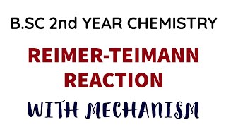 Reimer Tiemann Reaction  Mechanism  BSC 2nd Year Organic Chemistry  Phenols [upl. by Yatnuahs]