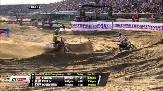 Glenn Coldenhoff passes Shaun Simpson MXGP of The Netherlands [upl. by Kippar726]