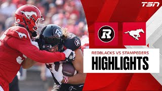 CFL Highlights Week 8 Redblacks vs Stampeders [upl. by Gisela]