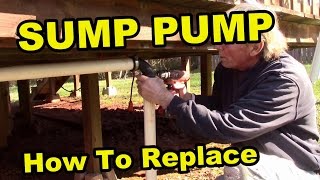 How To Replace a Sump Pump in 5 Minutes [upl. by Aciret]