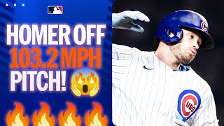 The FASTEST PITCH HIT FOR A HOME RUN SINCE 2008 is hit by Ian Happ vs the Reaper 🔥 [upl. by Akirea]