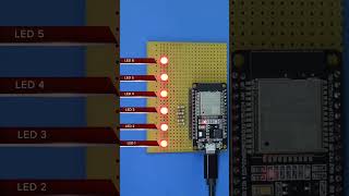 LED Alternate Flash with ESP32 Quick Guide diycircuit ledchaser ledcircuit esp32project esp32 [upl. by Kegan]