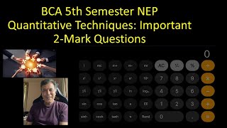 1  BCA 5th Sem NEP – QT – Unit 1 – Part 1 – Revision  MadhavanSV [upl. by Theran]