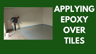 Applying Epoxy over Tiles  How to ensure proper bonding and filling [upl. by Nahallac]