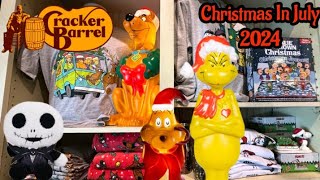 Cracker Barrel Christmas Decor 2024 Store Walkthrough First Look Christmas In July [upl. by Ahsimek934]