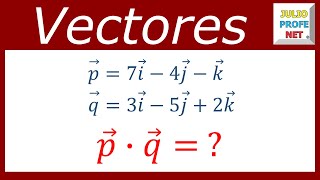 PRODUCTO PUNTO DE DOS VECTORES EN EL ESPACIO [upl. by Schram]