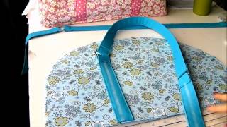 Sew a Carryall Bag Part 3 making and adding straps [upl. by Coughlin]