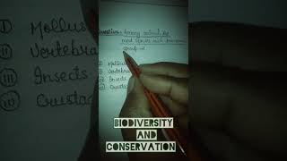 Biodiversity and conservation practice questions neet subscribe shorts [upl. by Shiverick807]