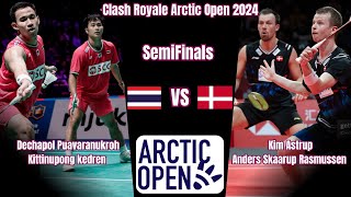 SEMIFINAL  Puavaranukrohkedren THA vs AstrupRasmussen DEN  Arctic Open Badminton 2024 [upl. by Teodor900]