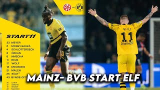 Mainz  Borussia Dortmund 30 Start Elf Bundesliga 2024 [upl. by Thordis]