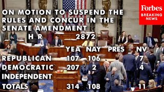 BREAKING NEWS House Votes To Pass Continuing Resolution To Avert A Government Shutdown [upl. by Marlon332]