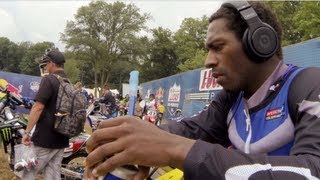 GoPro HD James Stewart Full Moto 2  RedBud MX Lucas Oil Pro Motocross Championship 2013 [upl. by Larena9]