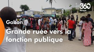 Gabon après 5 ans de gel marée de sansemploi dans les bureaux de recrutement [upl. by Ellerrehc]