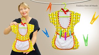 No more clutter Keep your clothespins in this dress bag  Sewing Tutorial [upl. by Anaek519]