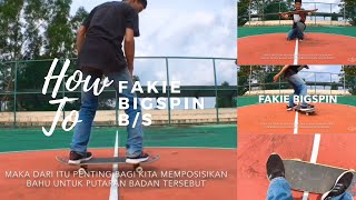 Tutorial Skateboard  Fakie Bigspin Backside [upl. by Adlai]