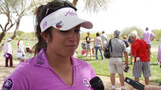 Gerina Pillers First Round Interview at the 2014 JTBC Founders Cup [upl. by Ronym]