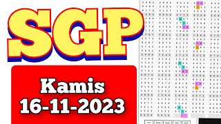 tarikan sgp hari kamis16112023prediksi sgp hari ini bocoran sgp [upl. by Hedwig]