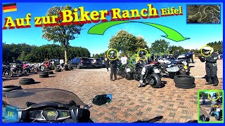 😃 Zur BIKER RANCH EIFEL Teil 2 Nideggen  BIKER RANCH in Simmerath wunderschöne Kurven und Höhen [upl. by Brandenburg]