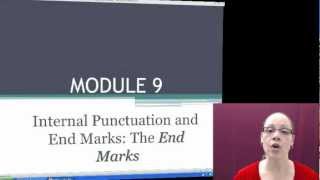 English 098 Module 94 End Marks Periods Question Marks and Exclamation Points [upl. by Adnerak]