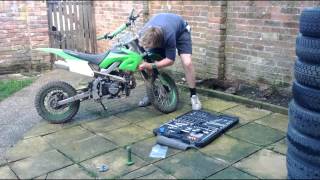 Orion 125cc Pit Bike  Throttle Cable Change TimeLapse [upl. by Andriette]