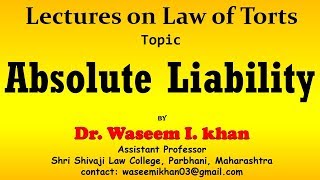 Absolute Liability  Bhopal Gas Leak Case [upl. by Elocen258]