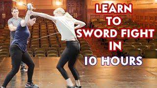 Mastering Basic Sword Fighting in 10 Hours  Vanity Fair [upl. by Ainud]