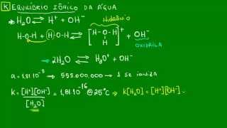 Equilíbrio iônico da água  Equilíbrios Iônicos  Química [upl. by Anelahs191]