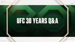 UFC 30th Anniversary QampA w Frankie Edgar Renzo Gracie amp More [upl. by Hyland]