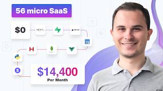 Build 56 micro SaaS Earn 14400m with SIMPLE Tech Stack [upl. by Yeta]