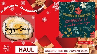 CALENDRIER DE LAVENT 2024  SAGAPOSCRAP il est ENFIN arrivé  IMPATIENTE Team NOEL [upl. by Arbmat892]