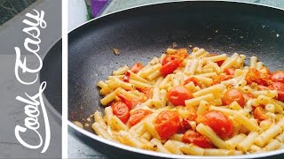 Cooking Simple Tomato Mozzarella Pasta [upl. by Tica]