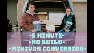 No Build  Minivan Camper Conversion Kit  5 Minute [upl. by Barton]