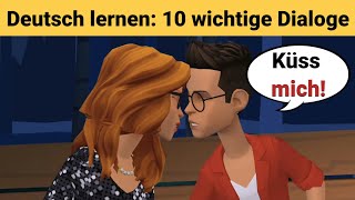 Deutsch lernen  10 wichtige Dialoge [upl. by Nolan736]